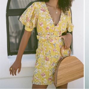 Yellow mini dress - Sabo Skirt